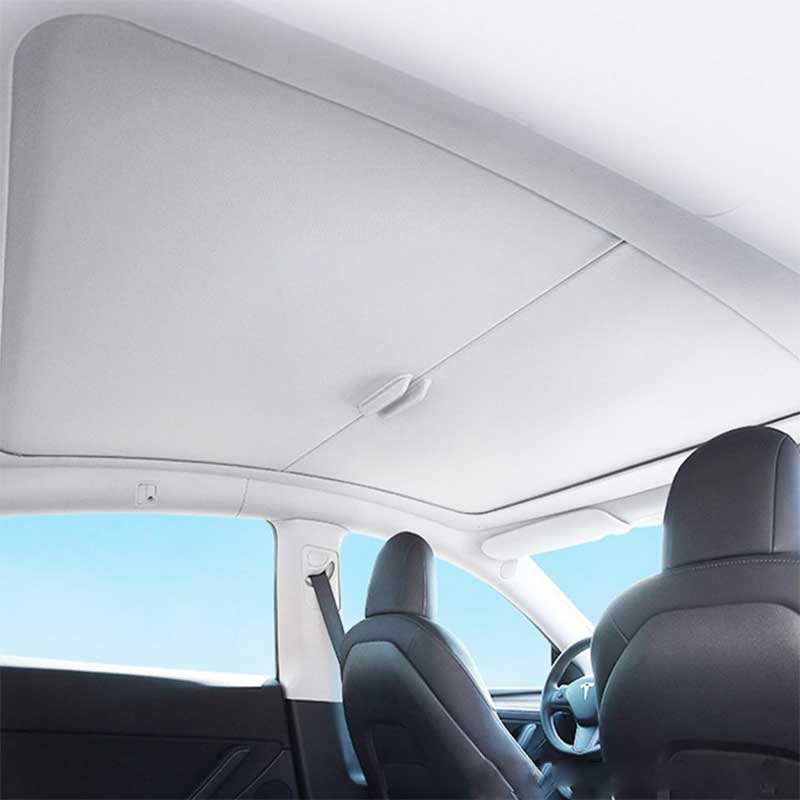 TAPTES® Scroll Roof Sunshade, Sunroof Glass Retractable Sunshade for Tesla Model Y