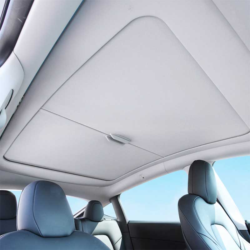 TAPTES® Scroll Roof Sunshade, Sunroof Glass Retractable Sunshade for Tesla Model Y