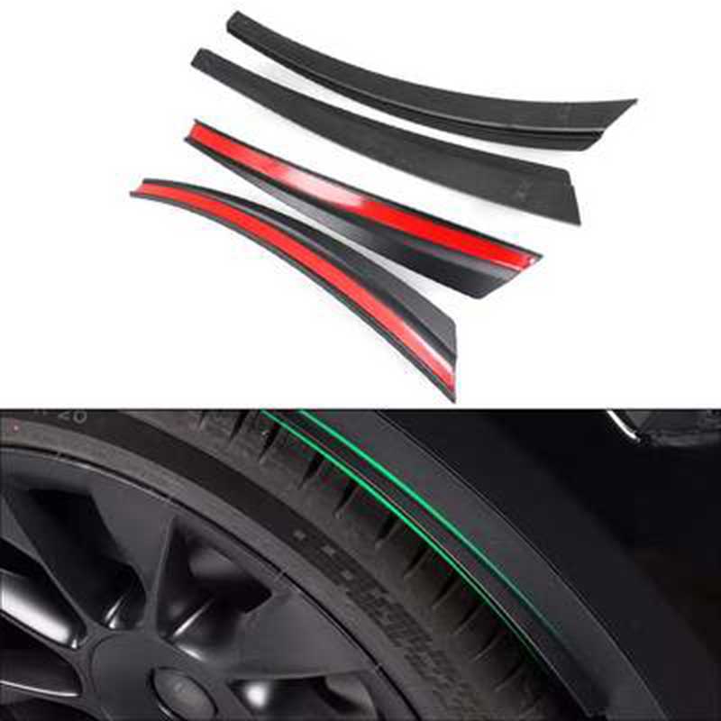 TAPTES Wheel Eyebrow Mud Flaps for Tesla Model Y, Set of 4pcs, Arch Trim Lips Fender