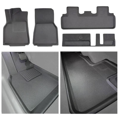 TAPTES® Floor Mats for 7 Seater Model Y 2021 2022 2023 2024, All Weather Floor Liners for Tesla Model Y, for 7 Seater Model Y Only