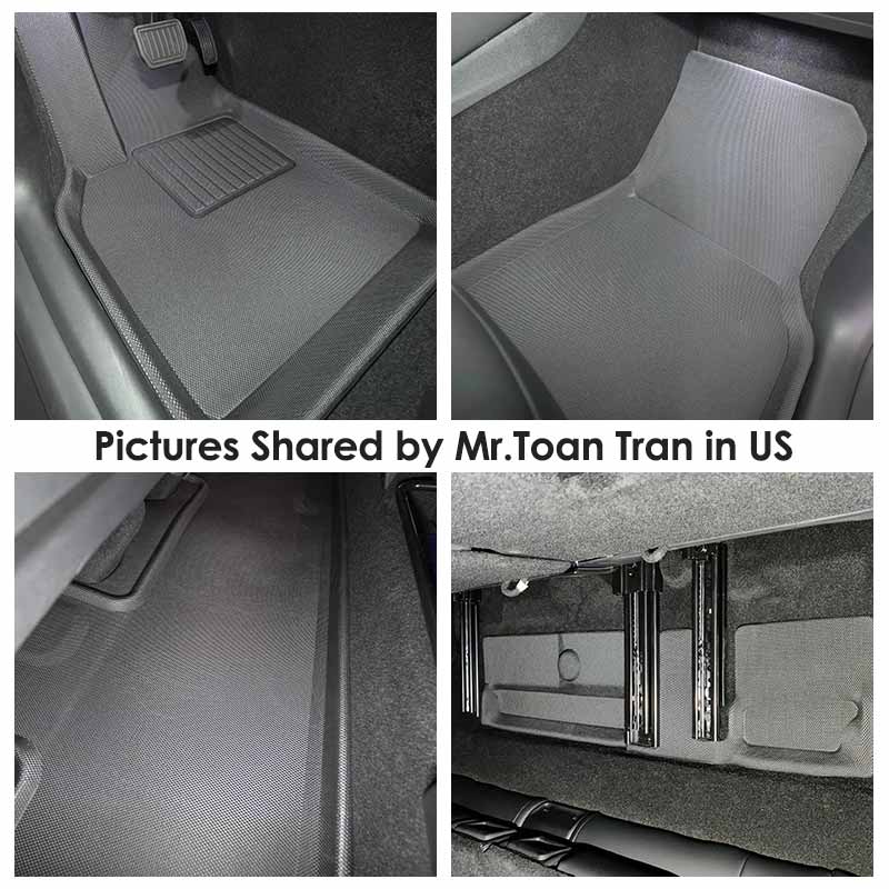 TAPTES® Floor Mats for 7 Seater Model Y 2021 2022 2023 2024, All Weather Floor Liners for Tesla Model Y, for 7 Seater Model Y Only