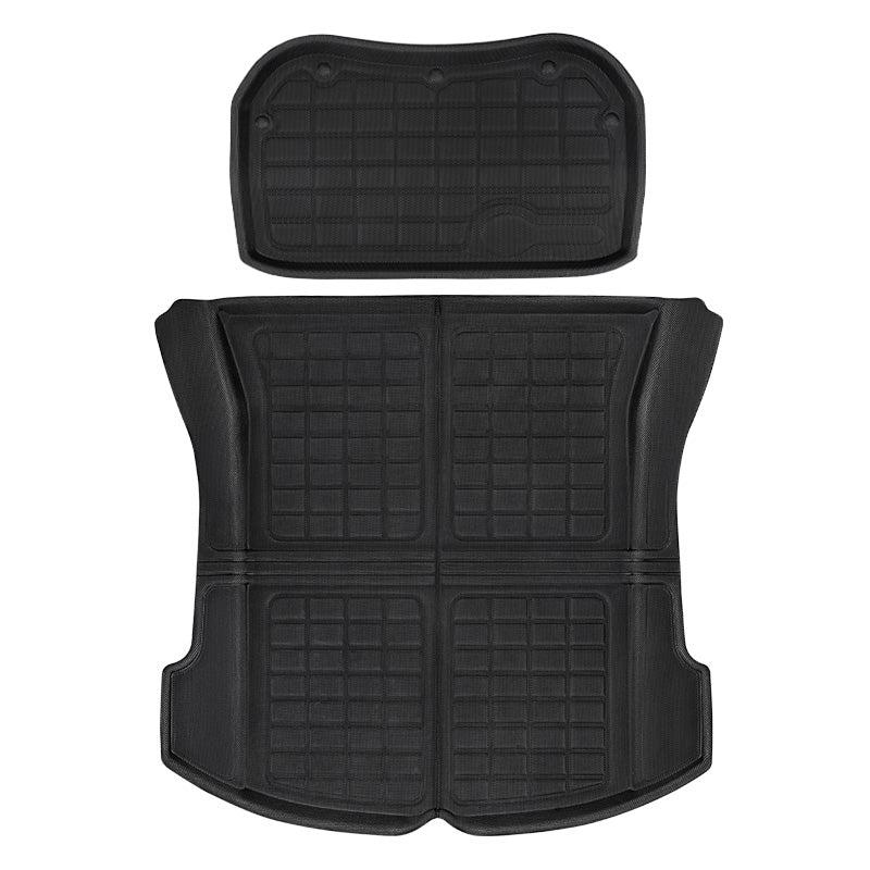 TAPTES Front & Rear Trunk Mat for Tesla Model 3 2017 2018 2019 2020 2021 2022 2023, Tesla Model 3 Cargo Mats