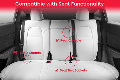 TAPTES® Seat Covers for Tesla Model Y, Custom Seat Covers for 5 Seater Model Y 2020-2024