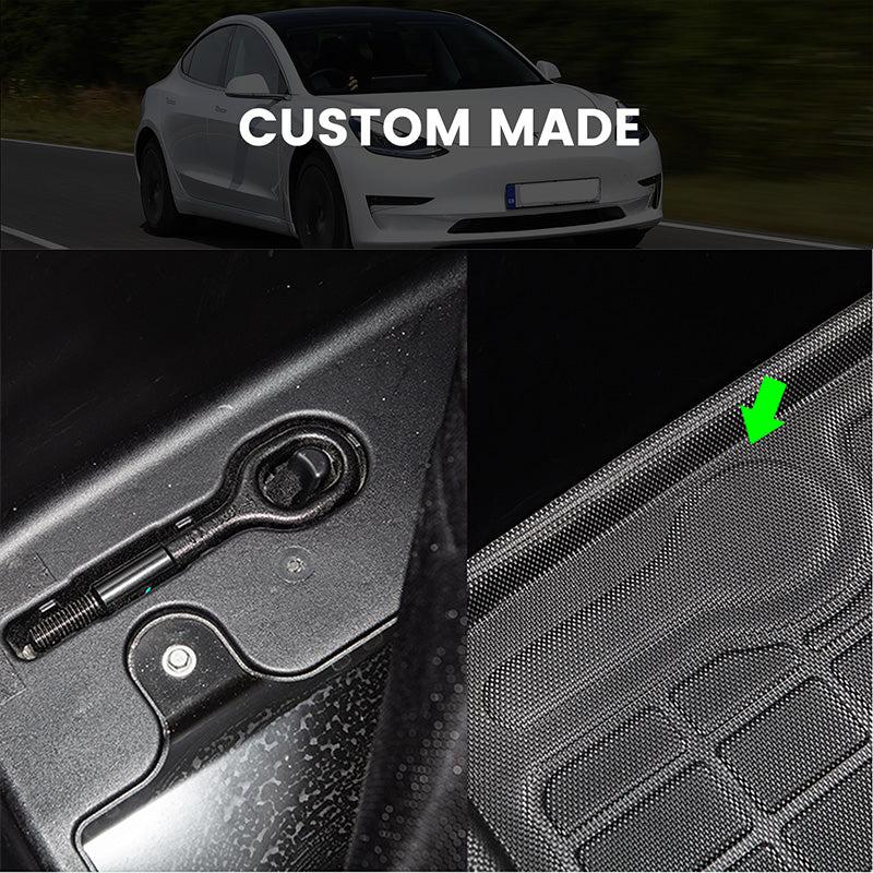 TAPTES Front & Rear Trunk Mat for Tesla Model 3 2017 2018 2019 2020 2021 2022 2023, Tesla Model 3 Cargo Mats