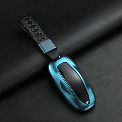 Key Fob Case for Teala Model X,  Aluminum Alloy and Leather