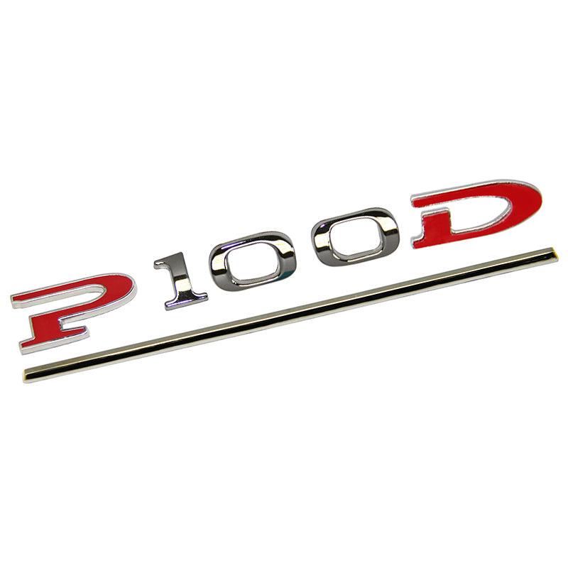 Customized Stereoscopic P90D P100D Sticker for Tesla Model X - TAPTES