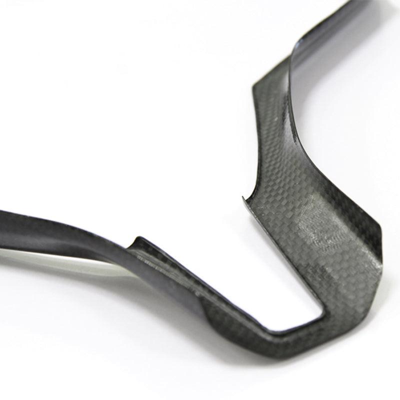 Glossy Carbon Fiber Steering Wheel Cover Trim for Model S - TAPTES